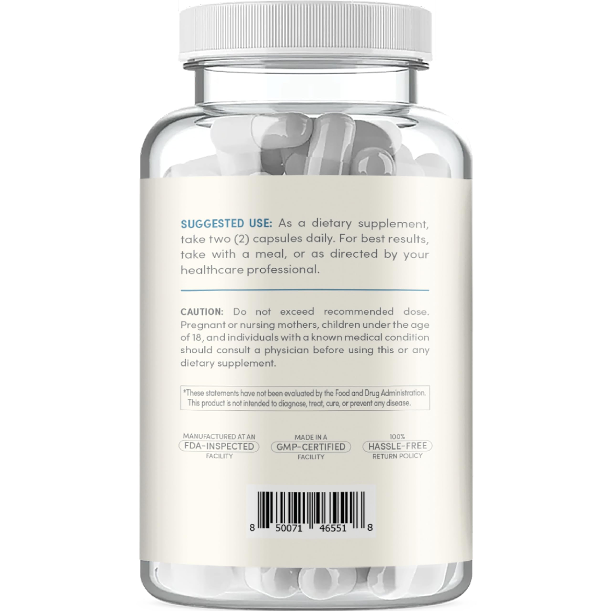Clear Formulas Diosmin Supplement 1000mg side view