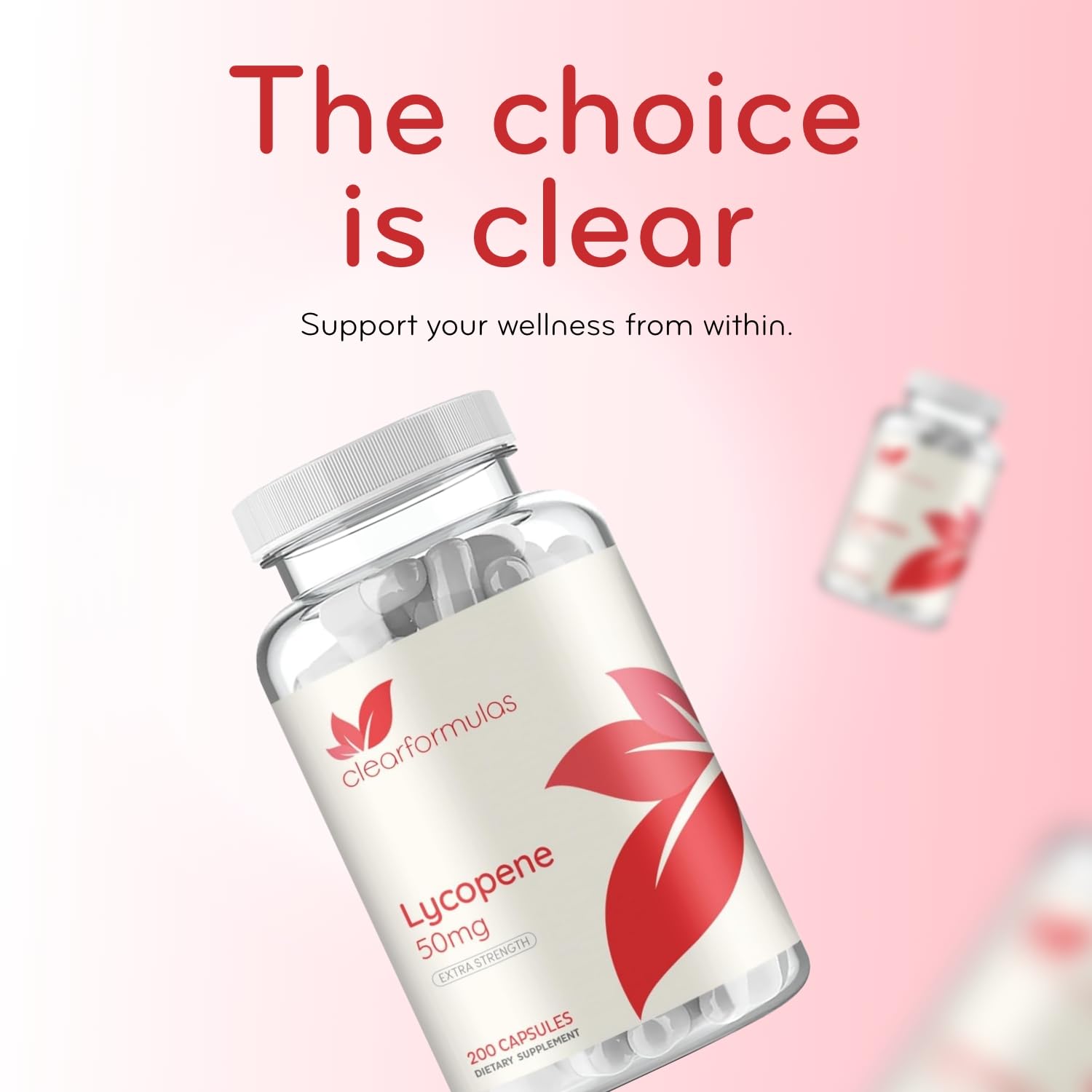 Clear Formulas Lycopene Supplement 50mg capsule packaging