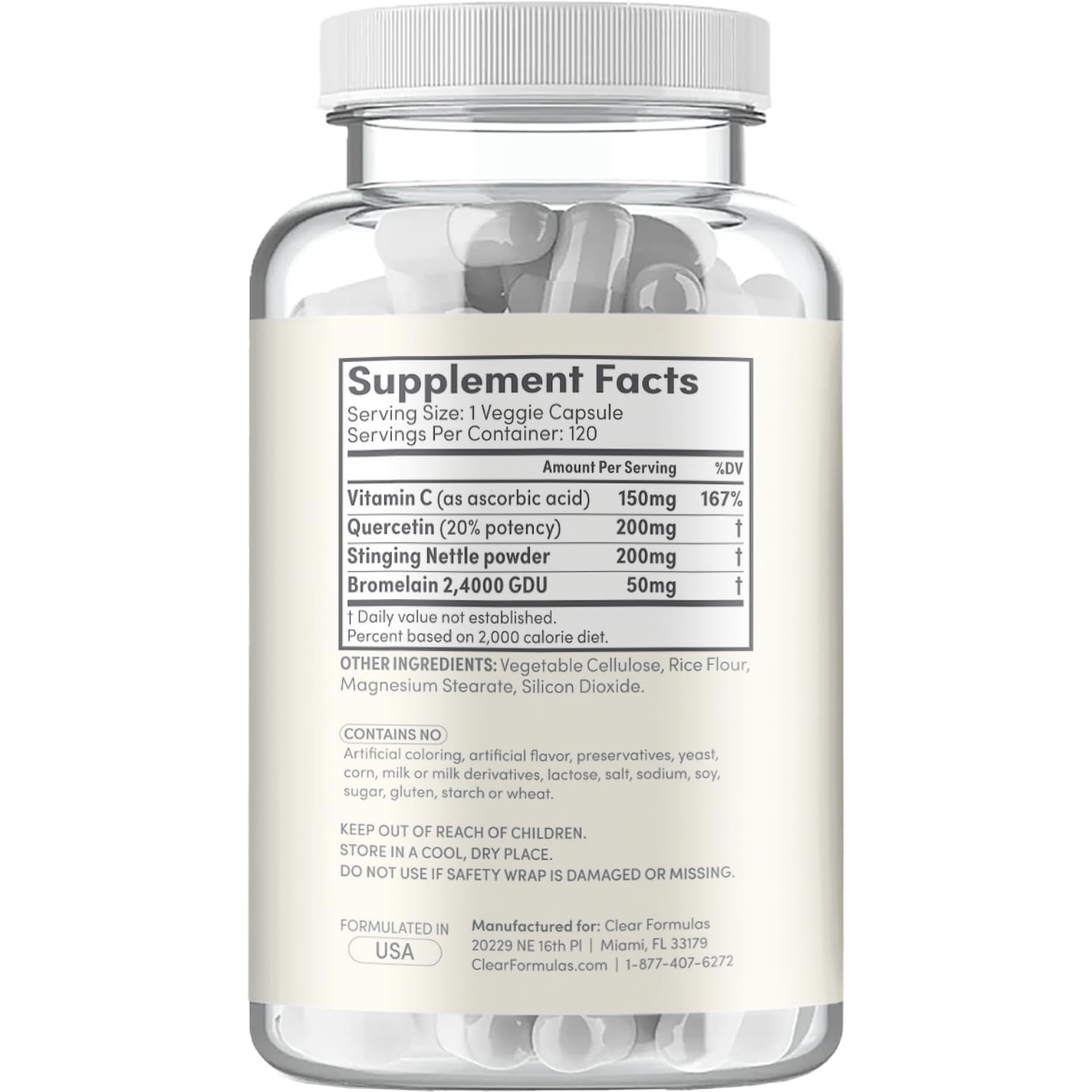 Clear Formulas Multi-Enzymes Supplement with measuring spoon