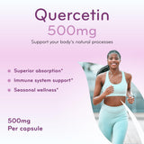 Clear Formulas Quercetin 500mg Capsules on a table