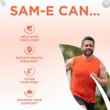 Clear Formulas SAMe 400mg capsules opened bottle