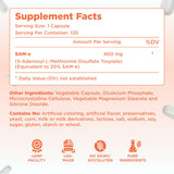 Clear Formulas SAMe 400mg capsules side view