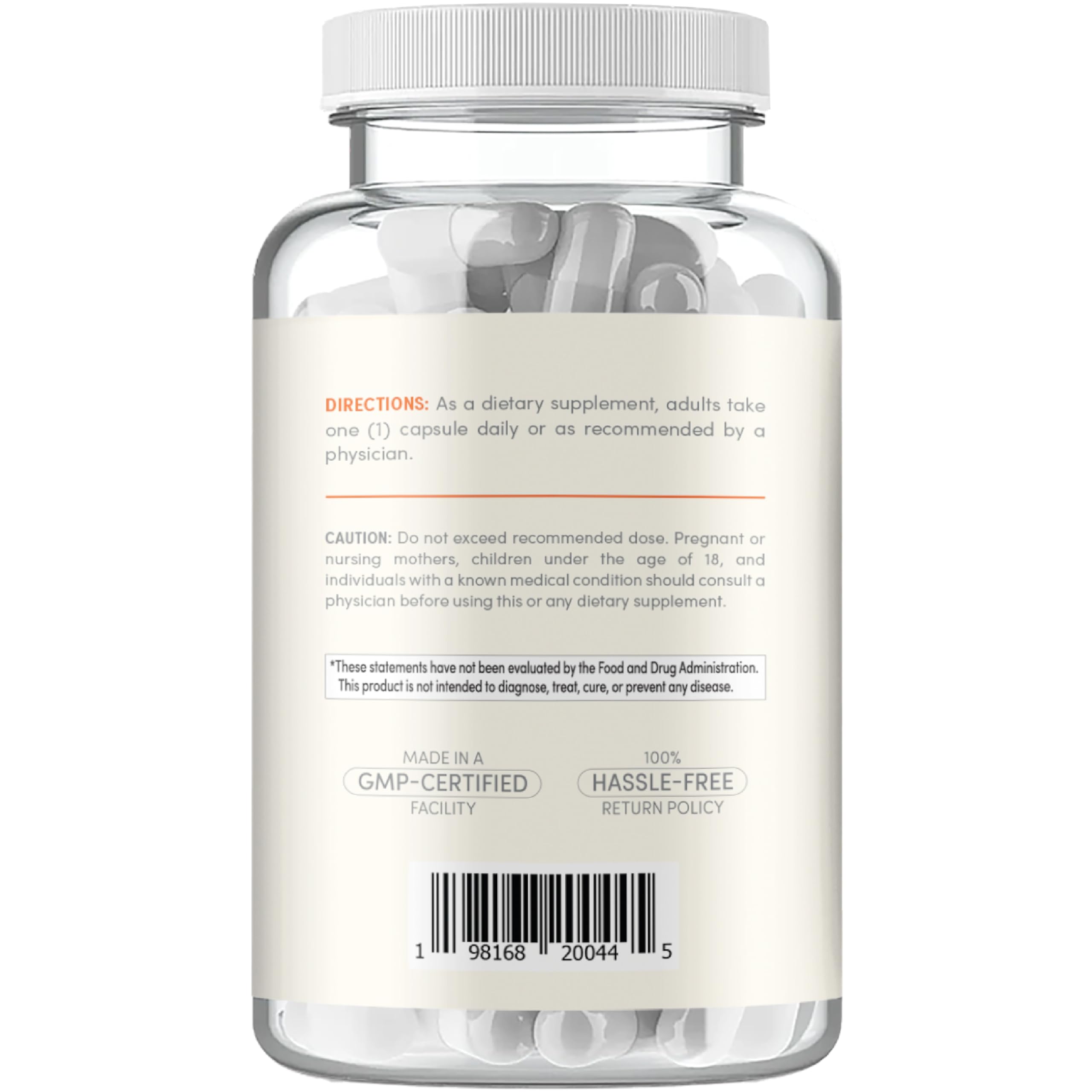 Clear Formulas SAMe 500mg supplement capsule side view