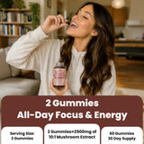Clear Probiotics Mushroom Gummies with Lion's Mane and other mushrooms