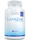 ClearZine Acne Supplement 60 Capsules front view