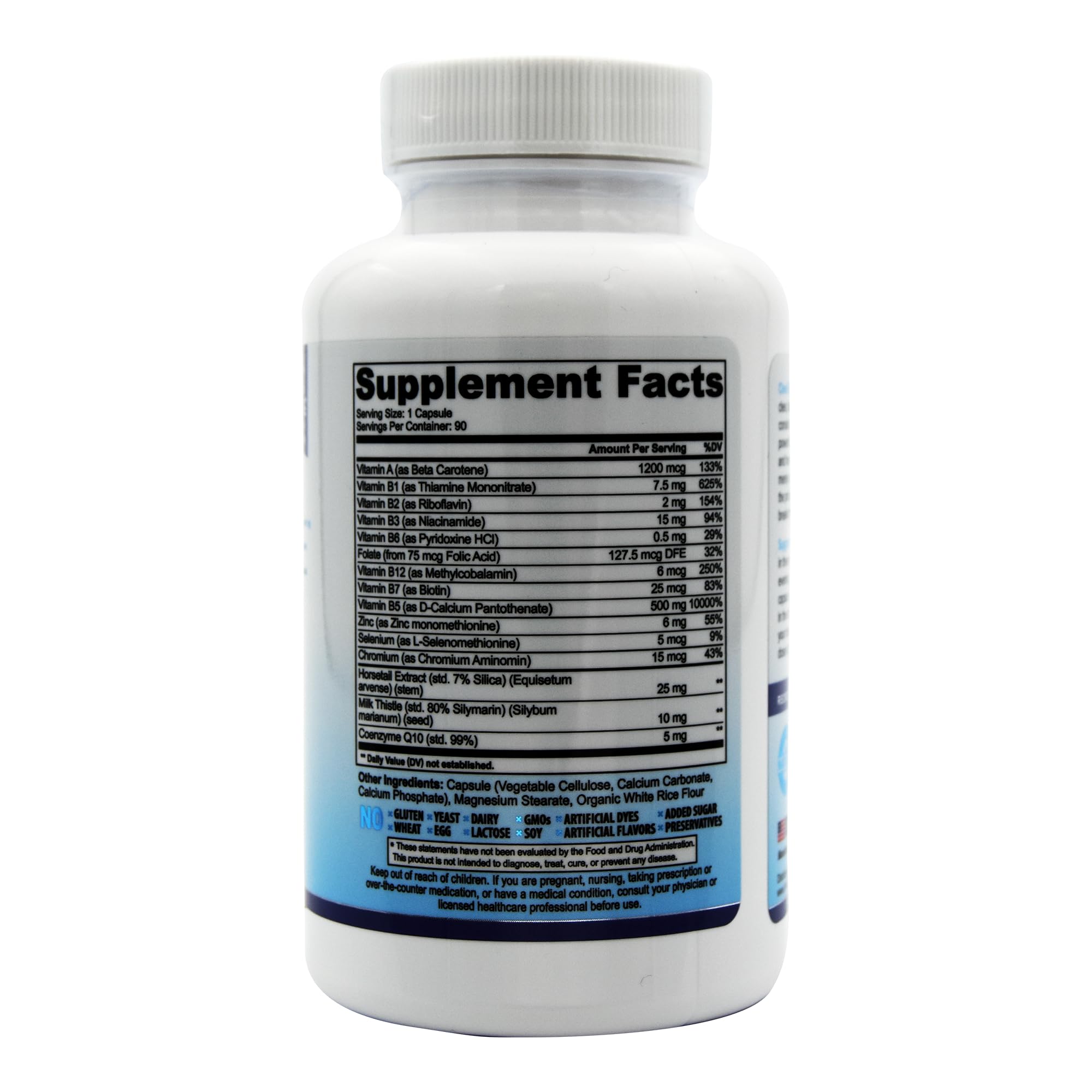 ClearZine Acne Supplement with a measuring spoon