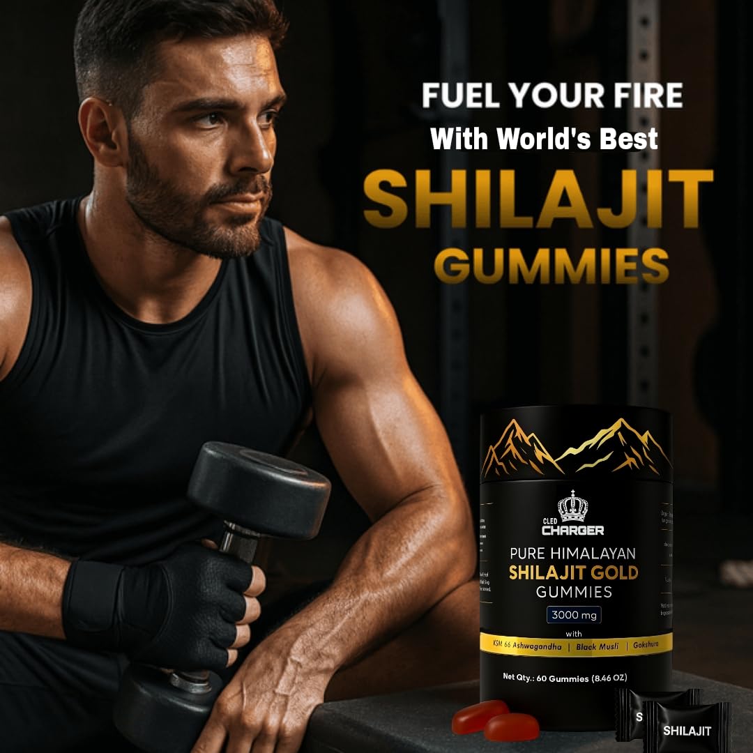 Cled Charger Shilajit Gummies back view