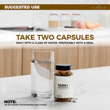 CLENVIA NMN + Resveratrol supplement bottle side view