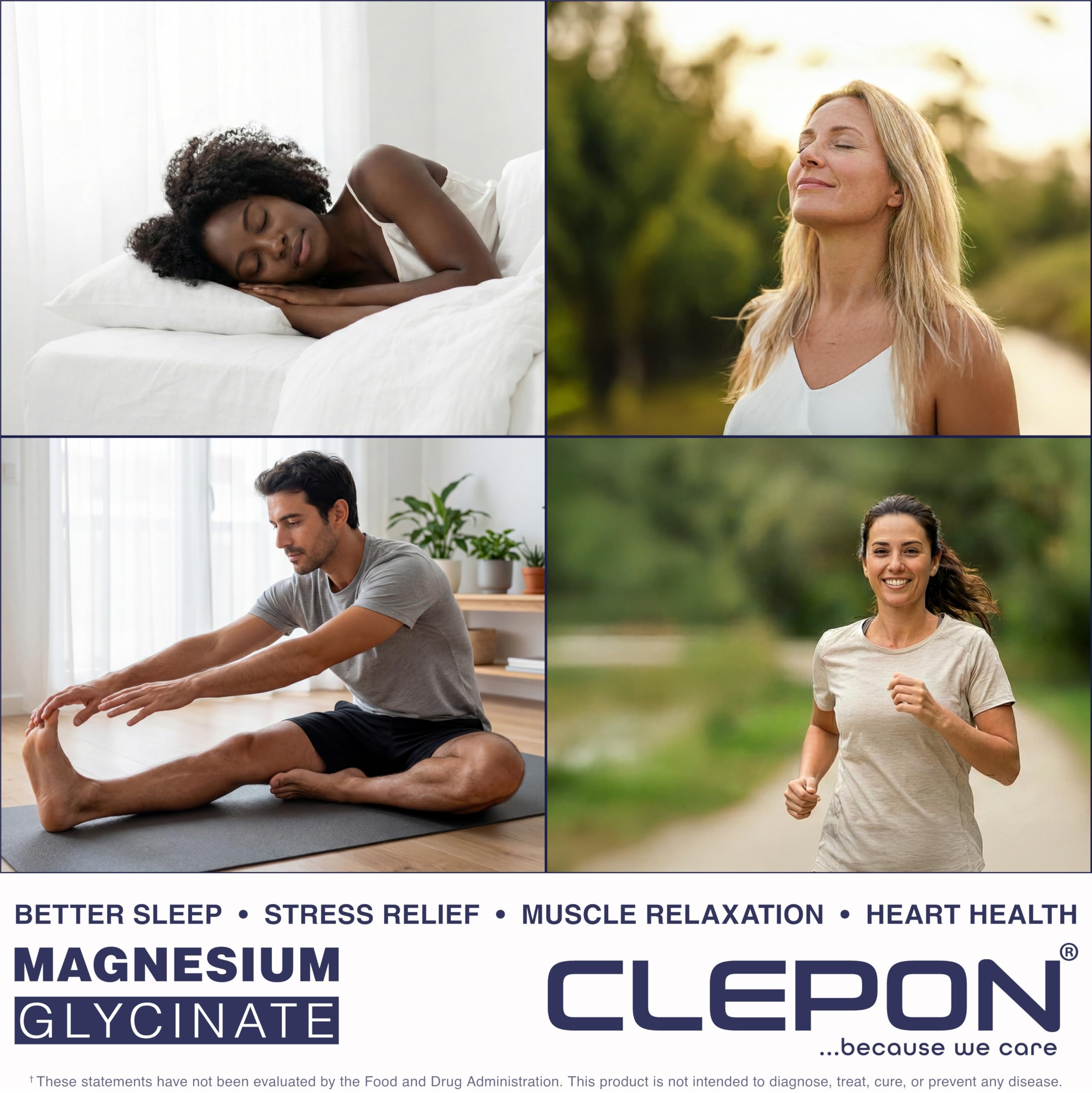 CLEPON Magnesium Glycinate Capsules packaging details