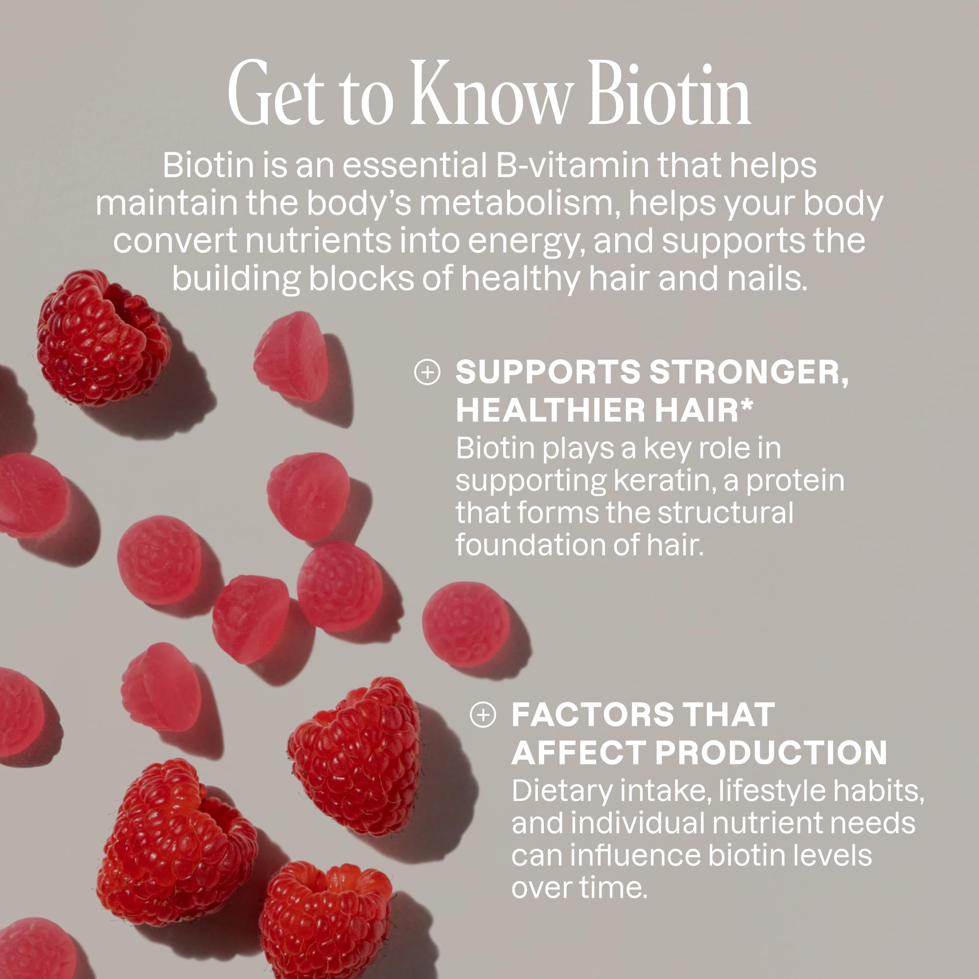 Cliganic Biotin Gummies packaging with nutritional information