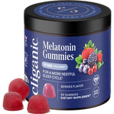 Cliganic Melatonin Gummies 10mg berry flavour front view