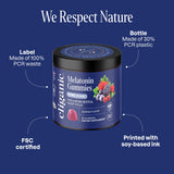 Cliganic Melatonin Gummies 10mg bottle with sustainable packaging