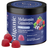 Cliganic Melatonin Sleep Gummies 10mg bottle front view