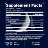 Cliganic Melatonin Sleep Gummies 10mg on a bedside table