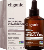 Cliganic Vitamin E Oil 100% Pure 60,000 IU front view