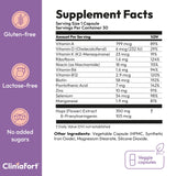 Climafort Menopause Support Capsules with a measuring spoon
