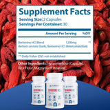 Clinical Effects Berberine HCL Supplement 1200mg bottle with a measuring spoon