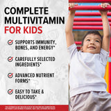 Close-up of 10X Health System Kids’ Multivitamin Gummies with strawberry watermelon flavour
