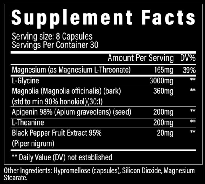 Close-up of 110 Percent Sleep Aid Capsules bottle