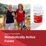 Close-up of a single PROTOCOL FOR LIFE BALANCE 5-Methylfolate 1,000mcg tablet