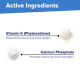 Close-up of a single quality Source Vitamin K1 dissolving tablet