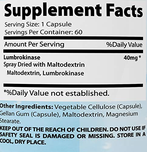 Close-up of Absonutrix Lumbrokinase capsule for easy swallowing