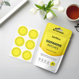Close-up of Adellina Mood & Wellness Support Patch on skin