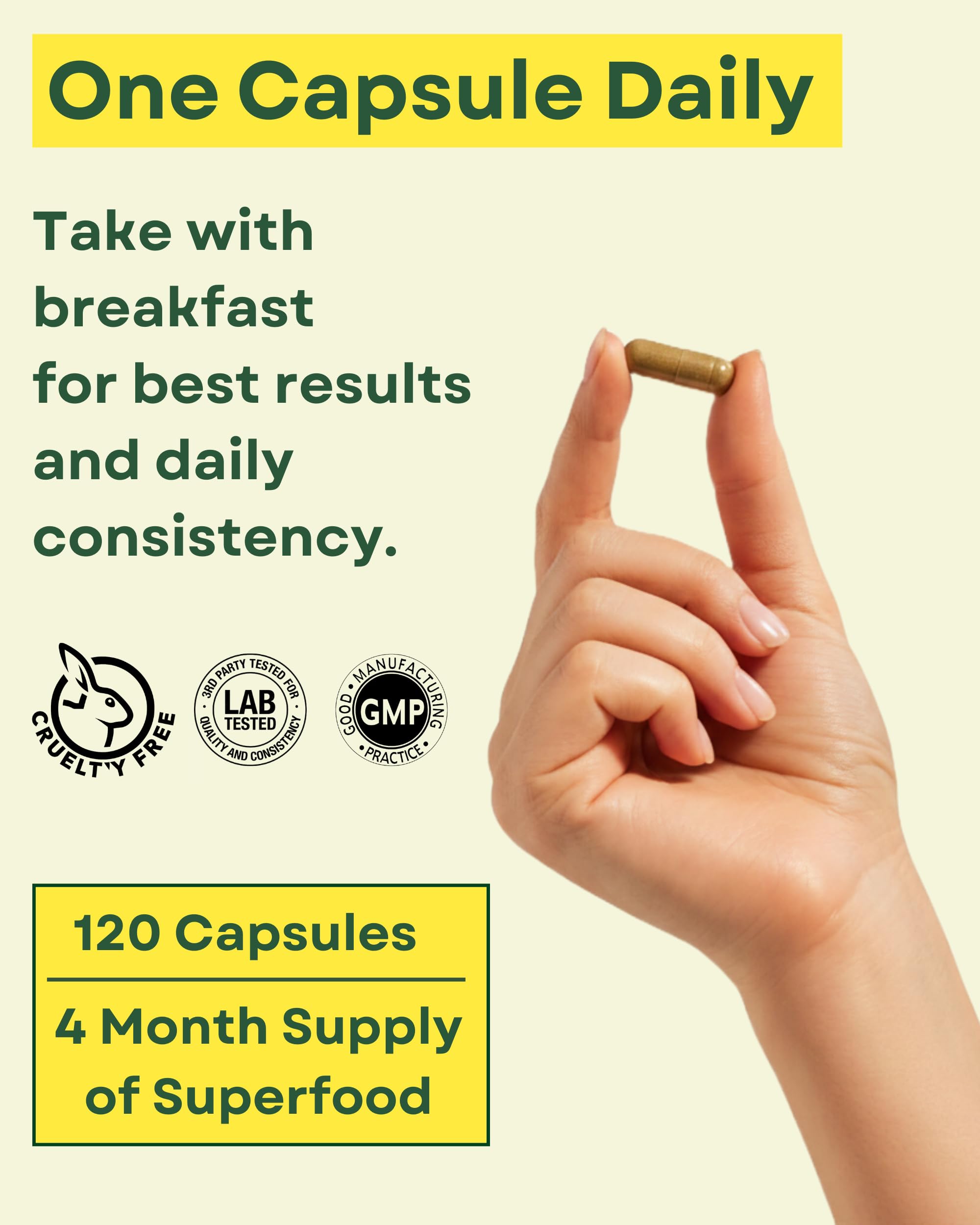Close-up of Agami Moringa Extract Capsules 400mg