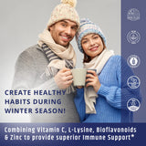 Close-up of AgeImmune Vitamin C 1000mg capsules