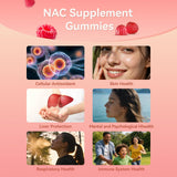 Close-up of Agumoon NAC Support Gummies showing texture