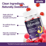 Close-up of Ahete Sleep Gummies showing raspberry flavour