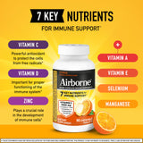 Close-up of Airborne Chewable Tablets Citrus Flavor