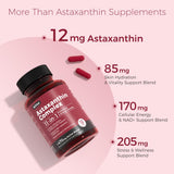Close-up of AiVital Astaxanthin capsules