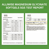 Close-up of Alliwise Magnesium Glycinate Softgels 500mg softgel
