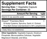 Close-up of Allogard vegetable capsules in a hand