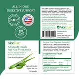 Close-up of AloeCure Organic Aloe Vera capsules