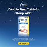 Close-up of Alteril Sleep Aid Tablets with active ingredients listed