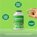 Close-up of Amazing Grass Spirulina Capsules