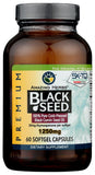 Close-up of Amazing Herbs Black Seed Oil Capsules