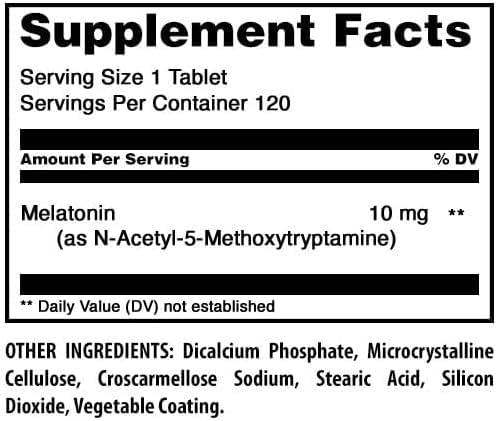 Close-up of Amazing Nutrition Melatonin Tablets in packaging