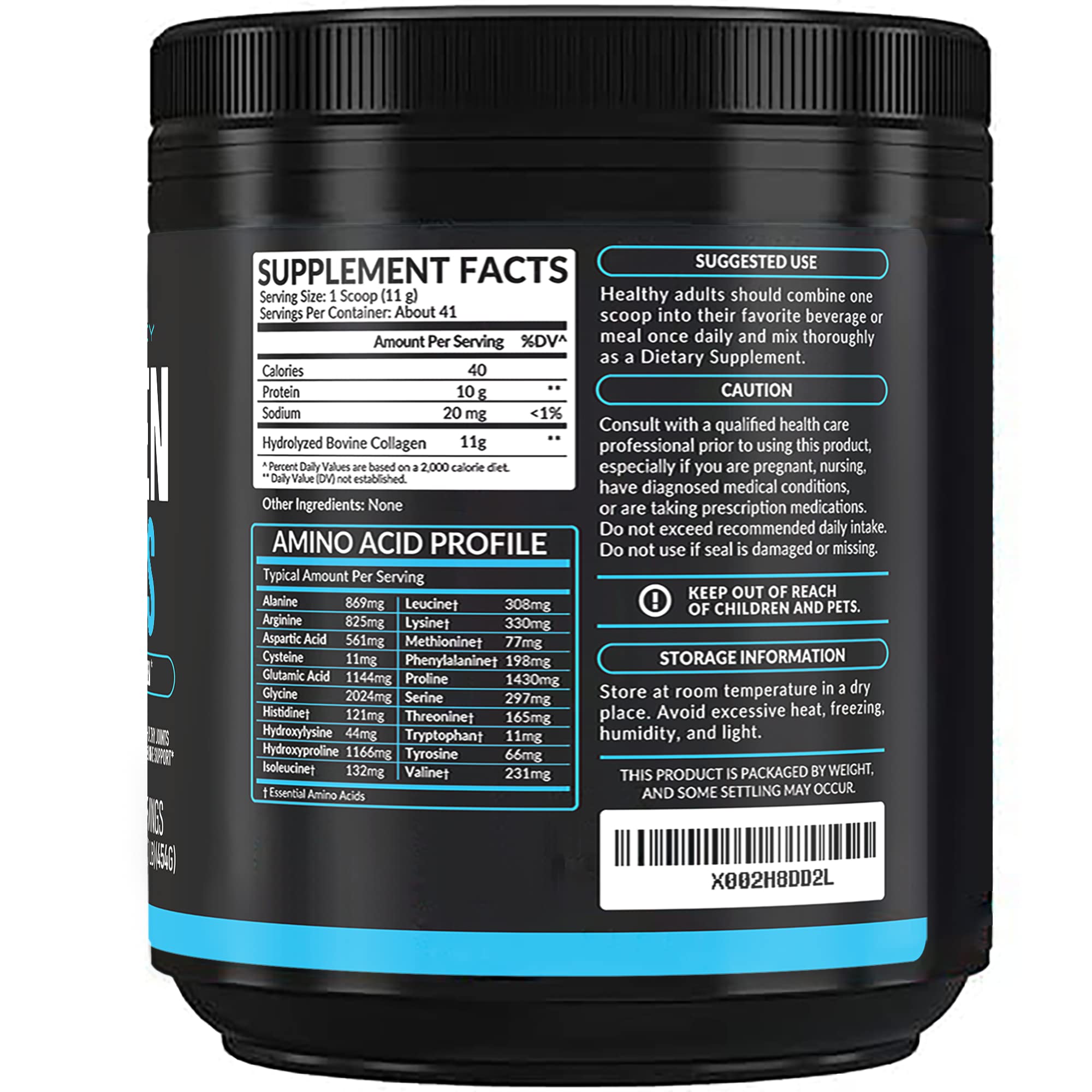 Close-up of Amplicell Collagen Powder texture