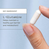Close-up of Amy Myers MD L-Glutamine Capsules 1700mg