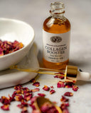 Close-up of Anima Mundi Collagen support Face Oil dropper