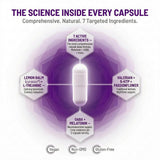 Close-up of AOR Ortho Sleep Capsules showing the purple capsule
