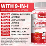 Close-up of Aouewnk Liposomal Glutathione Gummies showing berry colour