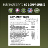 Close-up of Approved Science Parastrin Garlic capsules