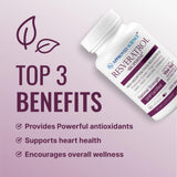 Close-up of Approved Science Resveratrol capsules