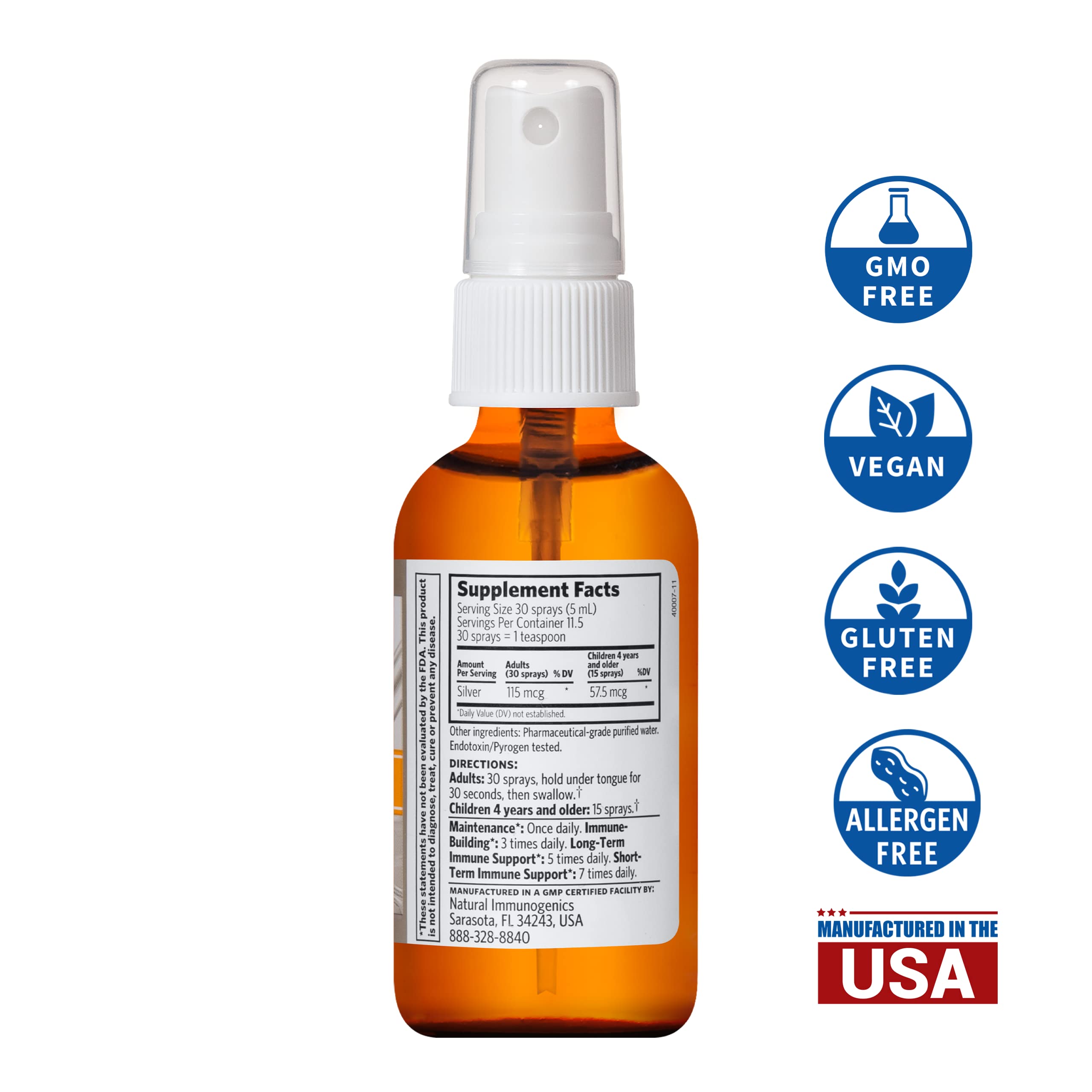 Close-up of Argentyn 23 Colloidal Silver spray nozzle