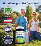 Close-up of aSquared Nutrition CoQ10 400mg capsule