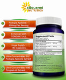 Close-up of aSquared Nutrition Fadogia Agrestis + Tongkat Ali capsules